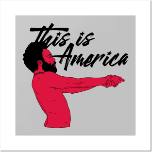 This is America White Posters and Art